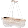 Image de Plafonnier - Toils - Doré et cristal - 7 lumières - E14 - Design contemporain
