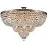 Image de Plafonnier - Palace - Semi-encastré - Doré Antique - Cristal - 14 lumières E27