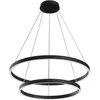 Image de Plafonnier - Maytoni Rim - Circulaire - 2 niveaux - LED intégrée - Noir