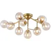 Image de Plafonnier ADN Maytoni - Moderne Loft - Armature Métal - Abat-jour Verre - 12 Ampoules LED