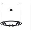Image de Lustre suspension ronde - Maytoni - Noir - LED - Métal - 120 cm x 90 cm