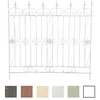 Image de Clôture de jardin Mangold en fer 125 x 115 cm - CLP - Bordure dextérieur élégante Blanc