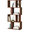 Image de Bibliothèque Almeira 130 X 60 X 24 Cm Noyer [en.casa]