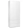 Image de Armoire image7 - 2 portes + 2 tiroirs - blanc mat - l80 x h191 x p40 cm AUC4251182702961
