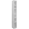 Image de Etagère 191 cm étroite 6 niches blanc - blanc