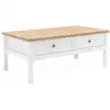 Image de Finori table basse bergen 56a blanc et chêne artisanal 2874