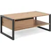 Image de Finori Table basse Denver 55 Chêne artisanal et gris anthracite 441180