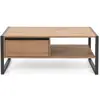 Image de Finori table basse denver 55 chêne artisanal et gris anthracite 2904