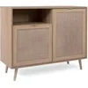 Image de Meuble De Rangement 2 Portes 1 Tiroir - Décor Chene Sonoma - L101,4xp40xh87cm - Bali