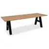 Image de Table a manger extensible finori granada chene artisan noir 157 a 234 cm 003242