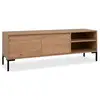 Image de Meuble tv 2 portes 2 niches pieds métal korsika 3309