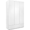 Image de Armoire Image 60b - Décor Blanc Mat - 3 Portes + 2 Tiroirs - L121,6 X H191 X P55 Cm