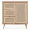 Image de Buffet 1 porte MALAYA coloris bois clair