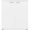 Image de CALICOSY - Meuble à chaussures 2 portes - 24 Paires - L100 x H110 cm - Blanc