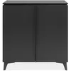 Image de CALICOSY - Buffet 2 portes L88 cm - BERTRIX - Gris anthracite
