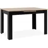 Image de Table Extensible - Birmingham - Ouverture Synchonisée Automatique - Chene / Noir - 6/8 Personnes - 125-165 X 75 X 80 Cm