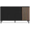 Image de Buffet - monza - décor noir chene artisan - 3 portes - 4 tiroirs - 160 x 90 x 40 cm 033-003742BUFMONZA