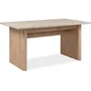 Image de Table extensible - Sai 80A - Décor Chêne Jackson / Imitation pierre blanche - Allonge de 40 cm inclue - 160-200 x 75 x 90 cm