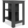 Image de Table De Bar - Atlanta - 4 Personnes - 92 X 106 X 68 Cm - Ardoise Foncé / Anthracite