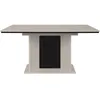 Image de Table extensible - ARONA - Rectangulaire - 10 personnes - 160/200 x 76 x 90 cm - Sable / Noir
