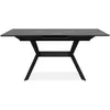 Image de Table extensible - HARO - Rectangulaire - 10 personnes - 160/200 x 76 x 90 cm - Noir / Pierre foncé
