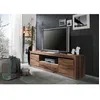 Image de Meuble TV - Bois massif de chêne sauvage huilé (Tabacco brown) - MONTREUX 305
