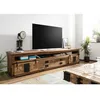 Image de Meuble TV 260x50 Manguier laqué Whitewash RAILWAY N° 355