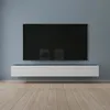 Image de Mai & Mai Meuble TV Suspendue Armoire avec Soft-Close Table TV pour le Salon Gris Noir+Blanc Mat 240x402x30 cm TC002