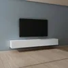Image de Mai & Mai Meuble TV Suspendue Armoire avec Soft-Close Table TV pour le Salon Blanc Mat 240x402x30 cm TC002