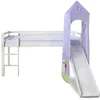 Image de Lit Mezzanine Homestyle4u 90x200 207x97x228 Multicolor Bois.