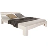 Image de Lit Double En Bois 120 X 200 Cm Blanc