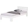 Image de Lit Homestyle4u 90x200 Pin Blanc 94x210x67 Cm