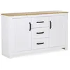 Image de Buffet Blanc 150 Cm En Bois
