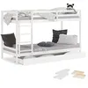 Image de Lit superposé avec matelas et coffre de rangement Lit superposé 90 x 200 cm Lit mezzanine Lit superposé Lit denfant