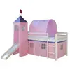 Image de Lit Avec Tour Tunnel Et Rideaux Rose
