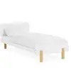 Image de Lit Junior 90x200 Blanc Sommier
