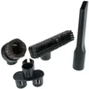 Image de vhbw Lot de buses avec 4 pièces pour divers aspirateurs Universel 32 mm noir