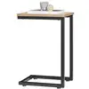 Image de Sobuy table d'appoint moderne - table basse salon, bout de canapé à café, 40x30x60cm, noir & naturel, fbt44-n