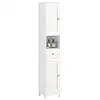 Image de Meuble colonne de salle de bain armoire haute meuble rangement - l32cm x p30cm x h170cm  blanc frg236-w sobuy