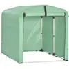 Image de Sobuy abri de jardin, cabane de jardin exterieur imperméable, abri moto avec des crochets, garage pour vélo et outils, abri vélo, vert, kls11-l-gr