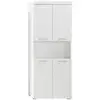 Image de Colonne de salle de bain 2 portes blanc brillant kelia 73cm TRE4251398913373