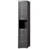Image de Colonne De Salle De Bain - 2 Portes & 1 Niche - Gris - L37 X P31 X H190 Cm - Amanda