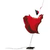 Image de INGO MAURER lampe de table KOKORO (LED - Papier rouge, métal, acier inoxydable, verre, matière synthétique)