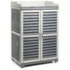 Image de Wiltec Meuble de jardin 670 x 465 x 997 mm   Abri avec Espace de rangement inférieur   Armoire Table pour plantes Cabane Cabanon  