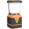 Image de Toboli Lampe de camping à piles 95 x 100 x 188 mm avec 4 modes d’éclairage portée 5 m angle 360° Lanterne LED extérieure avec gr