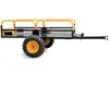 Image de Wiltec Remorque Basculante   2100 X 1200 X 70 Mm   Capacité 450 Kg   En Acier   Avec Grille Et Parois Amovibles   P