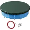 Image de Wiltec Bâche De Piscine Ronde, Ø 560 Cm, Couverture De Piscine 2 En 1 En Pe Résistant Aux Uv, Pour Été Et Hiver