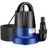 Image de Wiltec Pompe à eau immergée à aspiration plate 400 W   Jusqu’à 1 mm   7000 l/h   Refoulement max. 7 m profondeur max. 7 m   Capteur