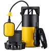 Image de Wiltec Pompe à eau immergée 3 en 1 à aspiration plate 550 W   Jusqu’à 1 mm   12500 l/h   Refoulement max. 7 m profondeur max. 7 m  
