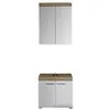 Image de Meuble de salle de bain design 2 pièces - TREND TEAM - Amanda - Blanc brillant - Contemporain - Design